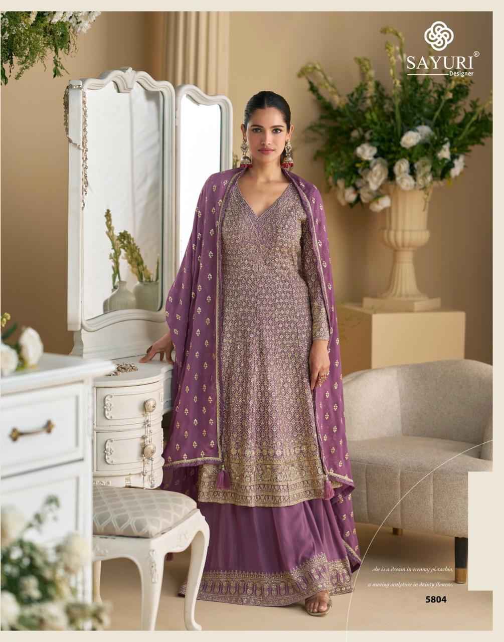 Sayuri Designer Virasat Readymade Georgette Dress 3 pcs Catalogue