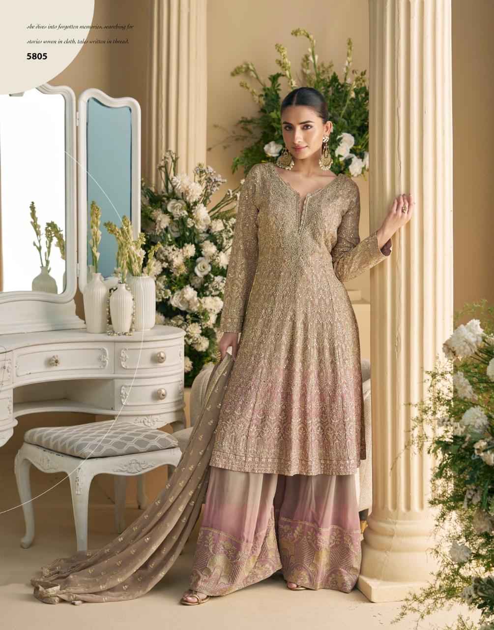 Sayuri Designer Virasat Readymade Georgette Dress 3 pcs Catalogue