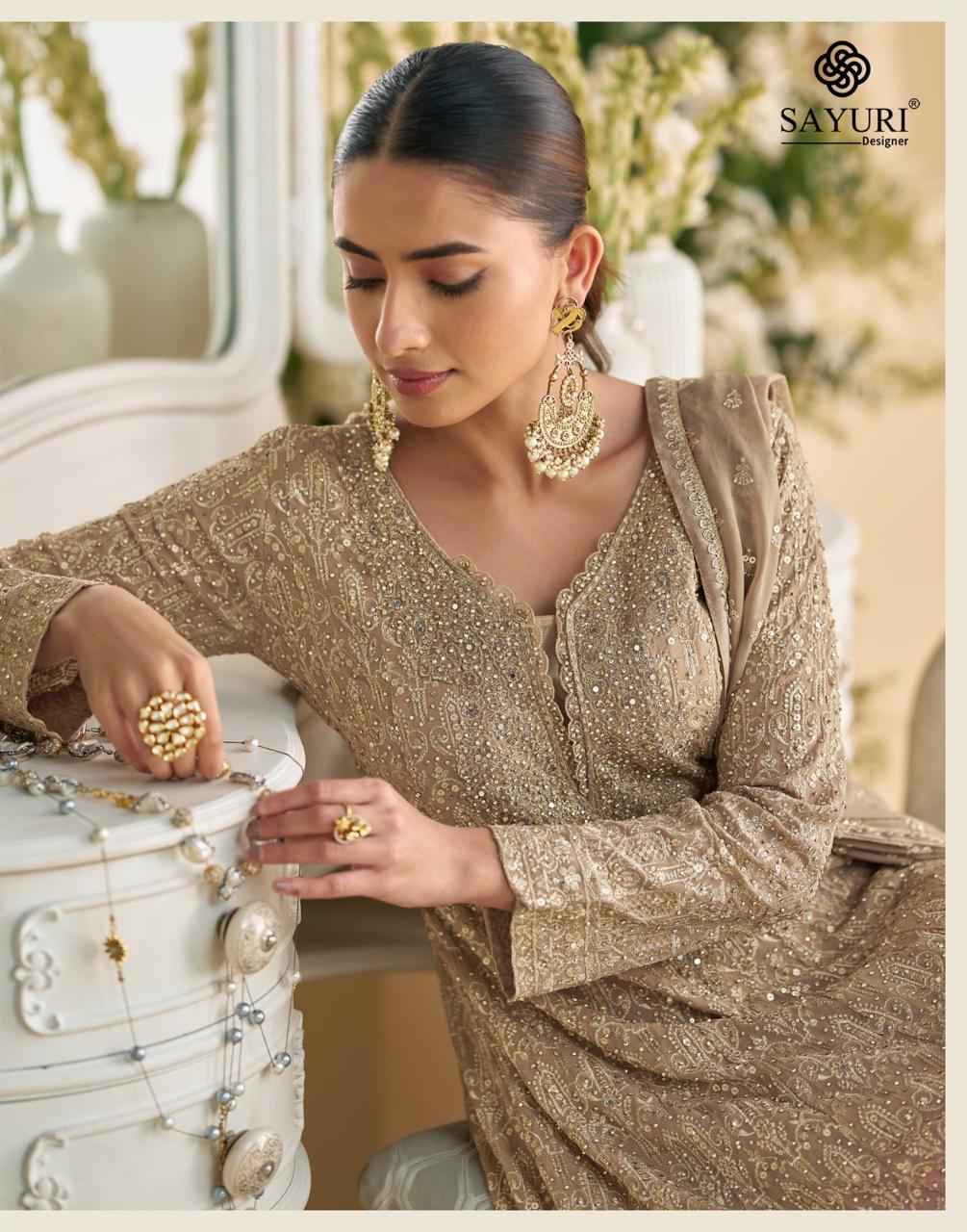 Sayuri Designer Virasat Readymade Georgette Dress 3 pcs Catalogue
