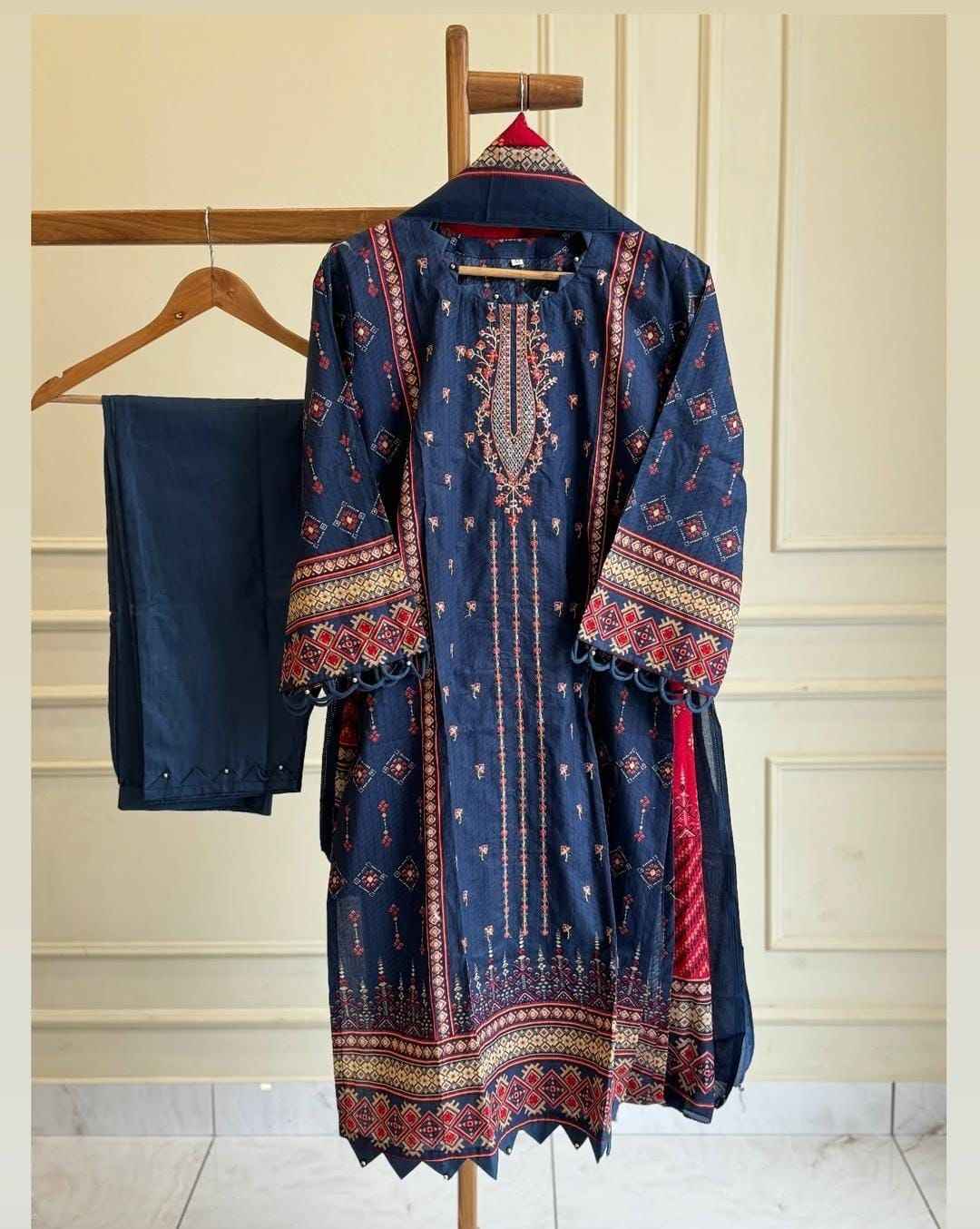 Shraddha Designer Bin Saeed Vol 12 Readymade Cotton Dress 4 pcs Catalogue