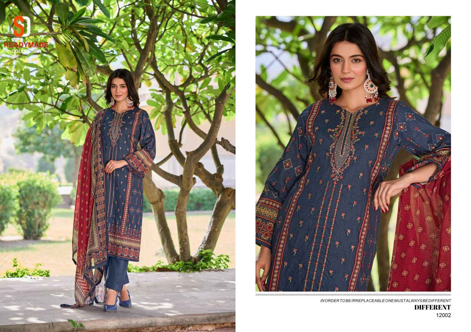 Shraddha Designer Bin Saeed Vol 12 Readymade Cotton Dress 4 pcs Catalogue