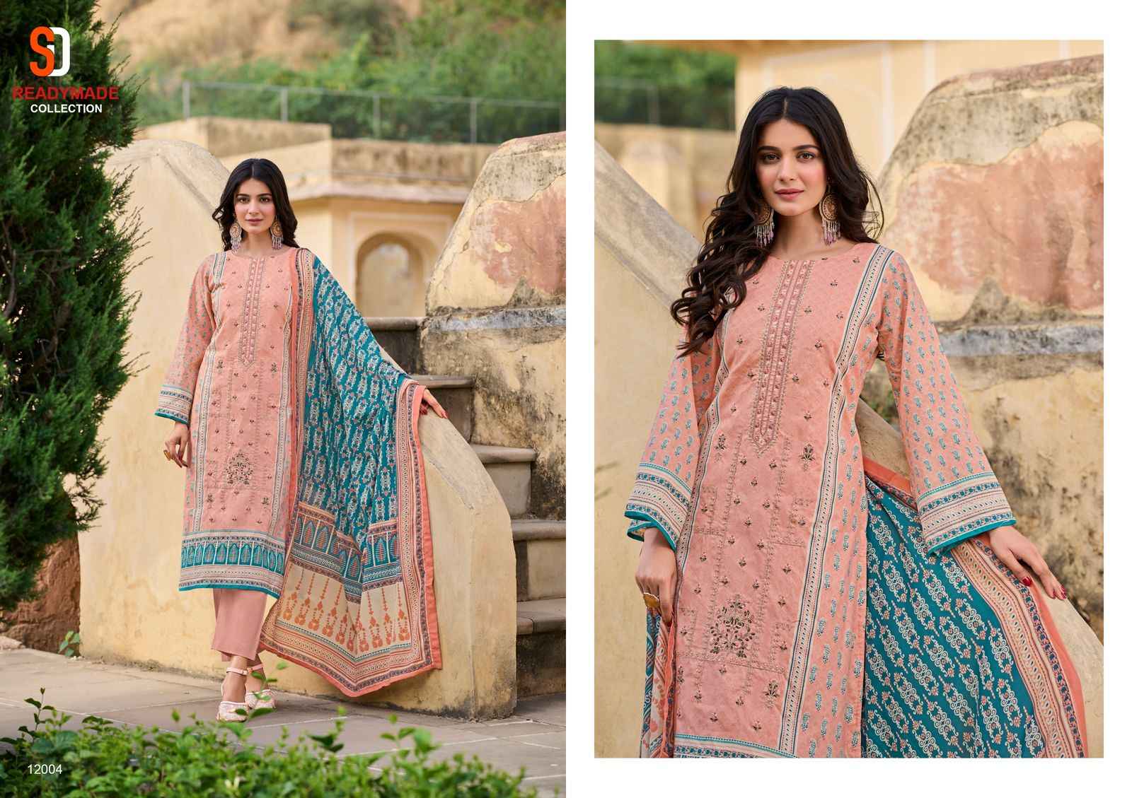 Shraddha Designer Bin Saeed Vol 12 Readymade Cotton Dress 4 pcs Catalogue