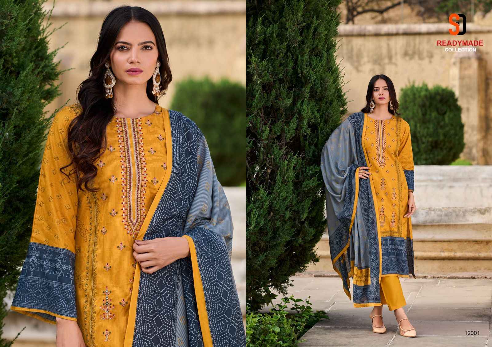 Shraddha Designer Bin Saeed Vol 12 Readymade Cotton Dress 4 pcs Catalogue