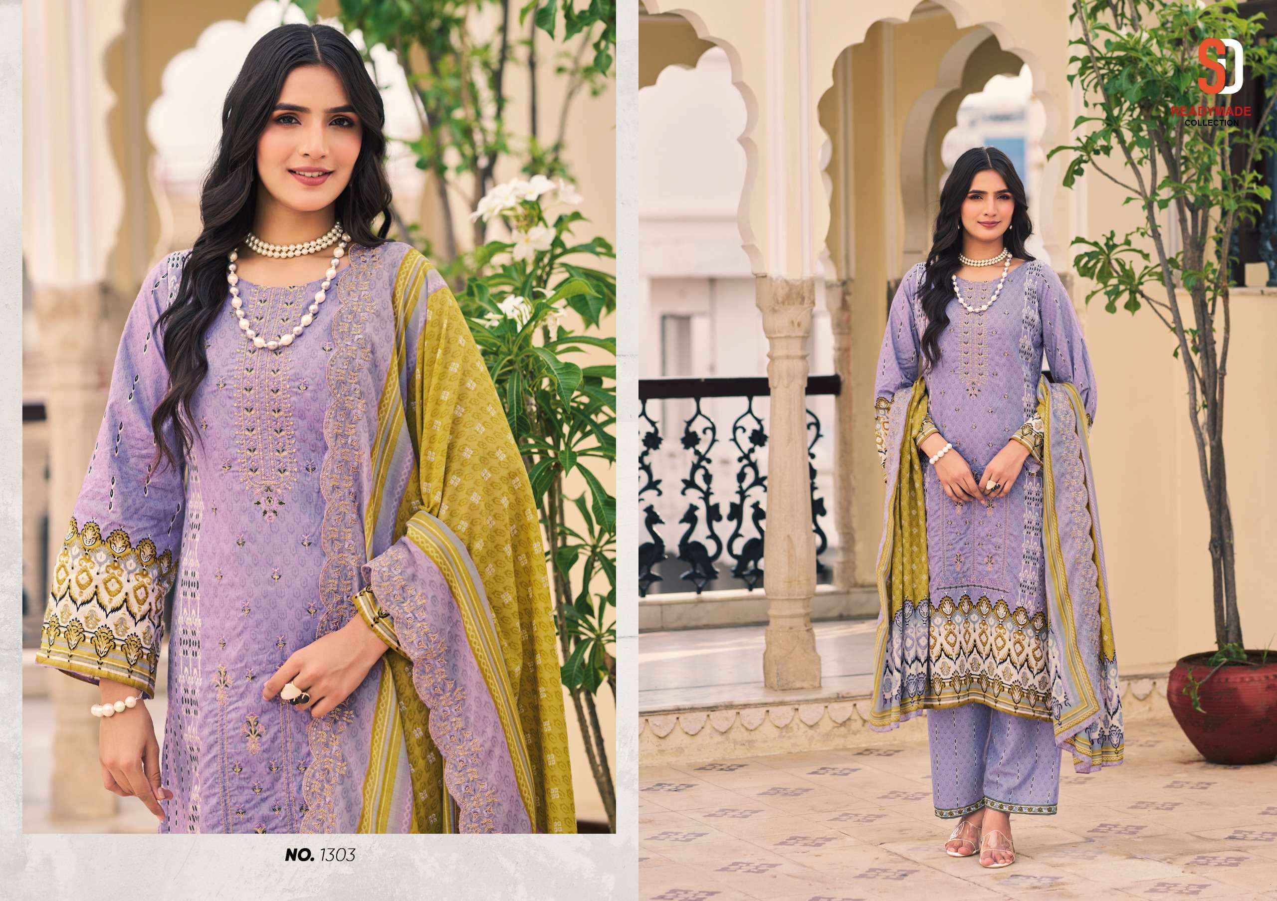 Shraddha Designer Bin Saeed Vol 13 Readymade Cotton Dress 8 pcs Catalogue