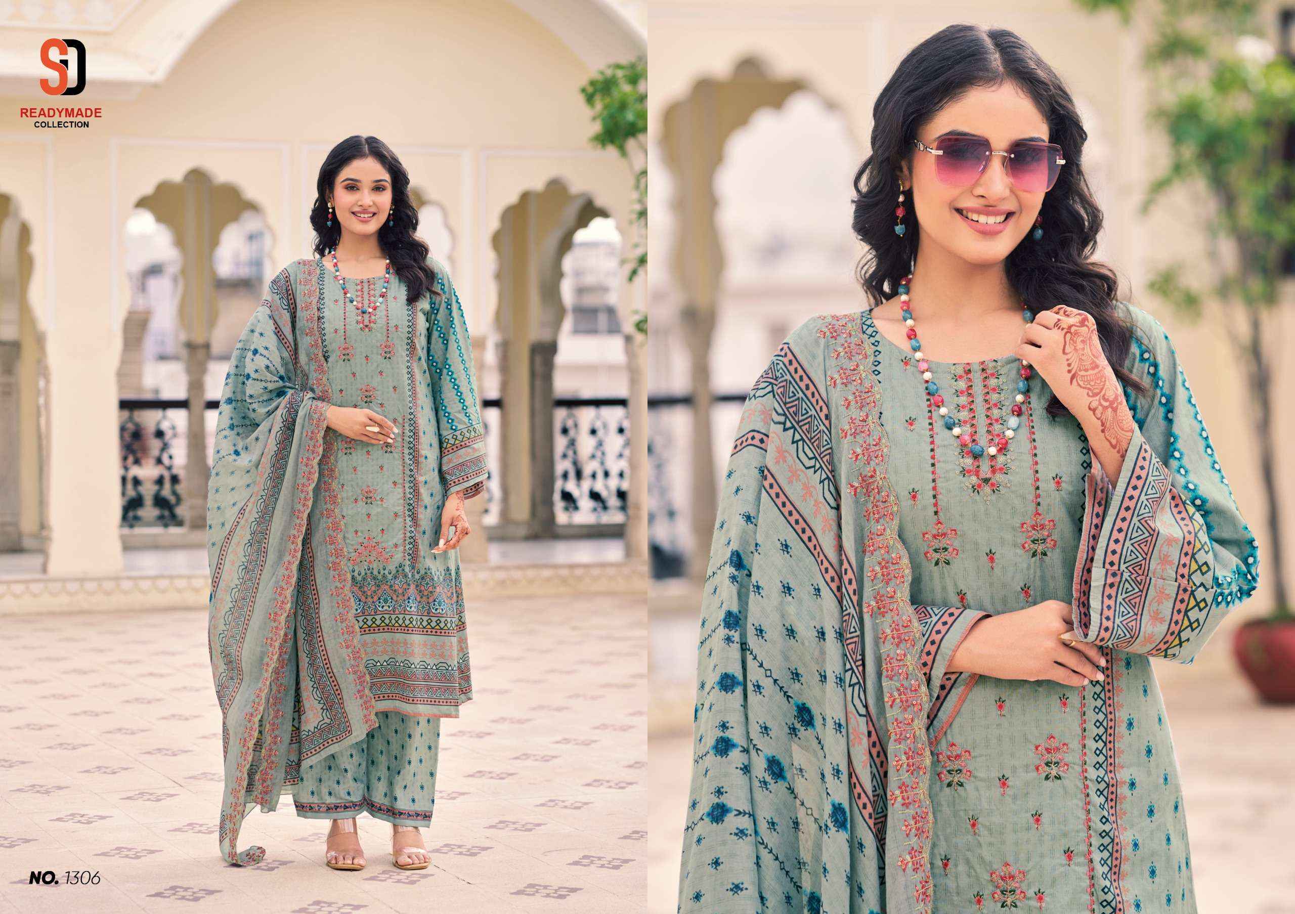 Shraddha Designer Bin Saeed Vol 13 Readymade Cotton Dress 8 pcs Catalogue