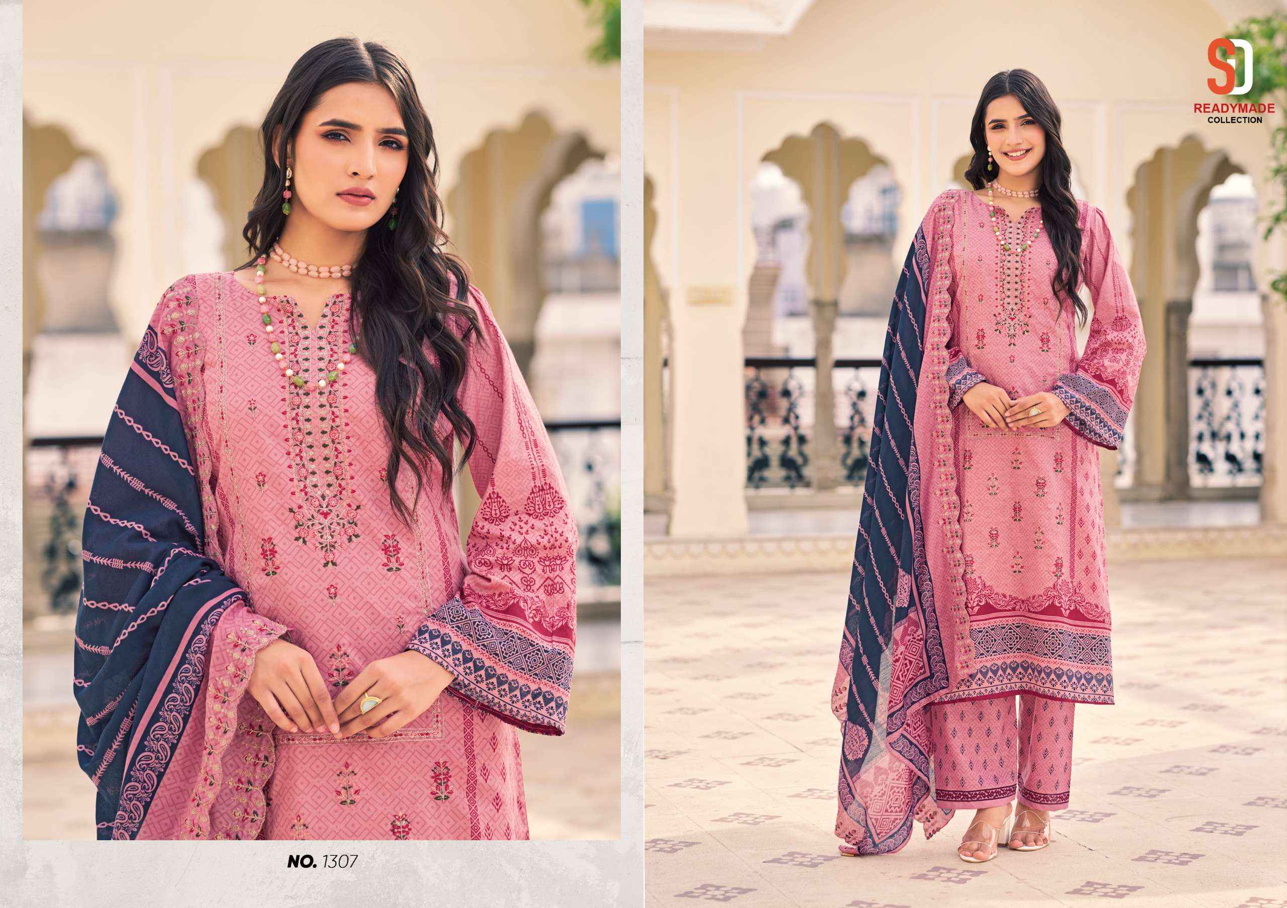 Shraddha Designer Bin Saeed Vol 13 Readymade Cotton Dress 8 pcs Catalogue