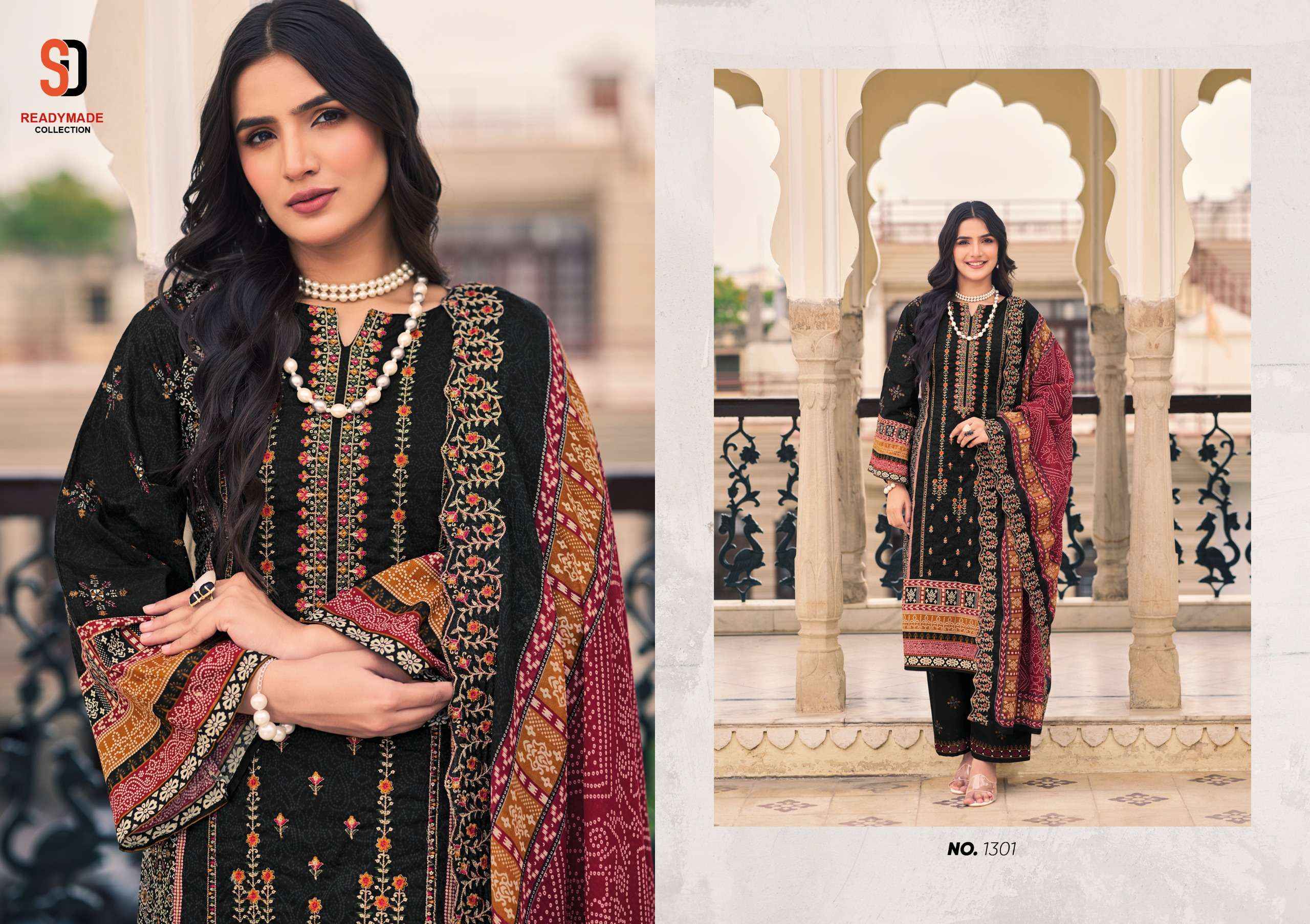 Shraddha Designer Bin Saeed Vol 13 Readymade Cotton Dress 8 pcs Catalogue