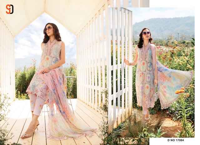 Shraddha Designer M Print Vol 17 Pakistani Lawn Cotton Dress Material 4 pcs Catalogue