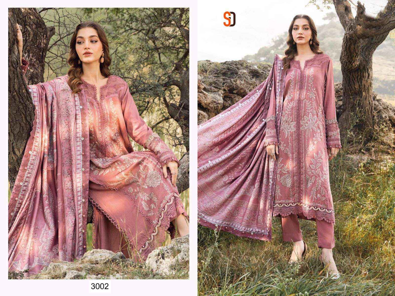 Shraddha Designer Maria B Vol-3 Viscouse Rayon Dress Material (3 pcs Catalogue)