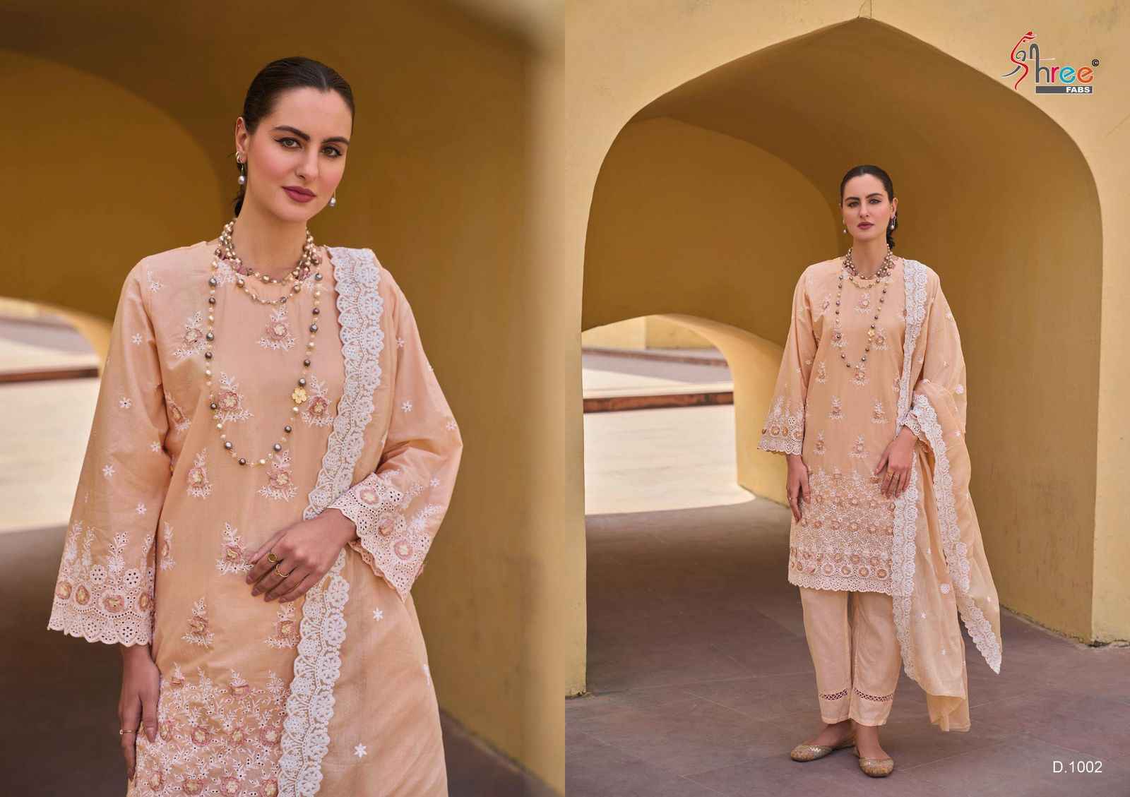 Shree Fabs Eshani Camric Cotton Dress Material 4 pcs Catalogue