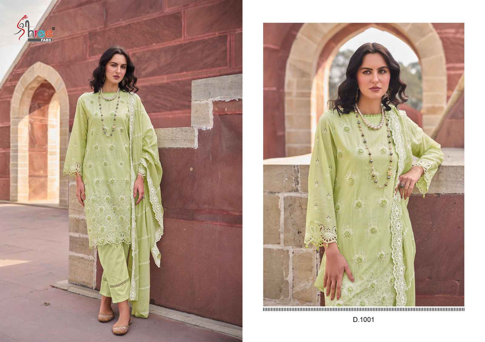 Shree Fabs Eshani Camric Cotton Dress Material 4 pcs Catalogue