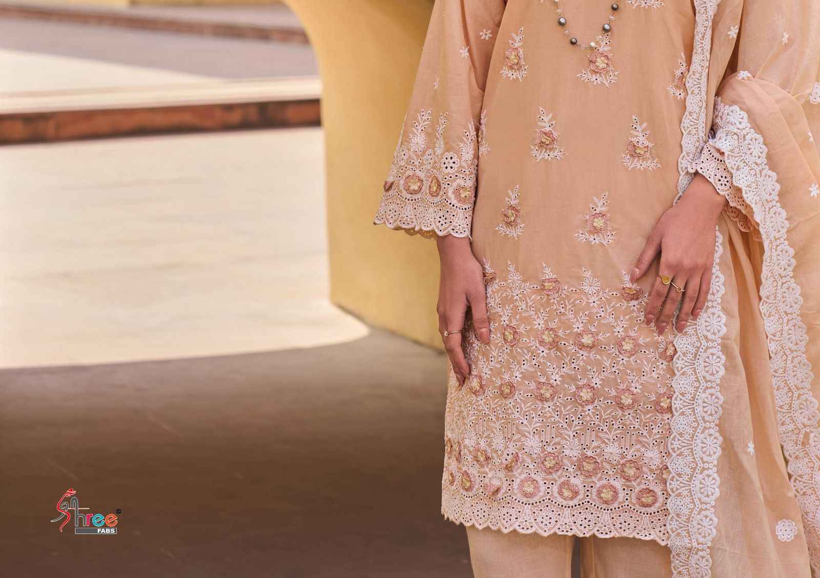 Shree Fabs Eshani Camric Cotton Dress Material 4 pcs Catalogue