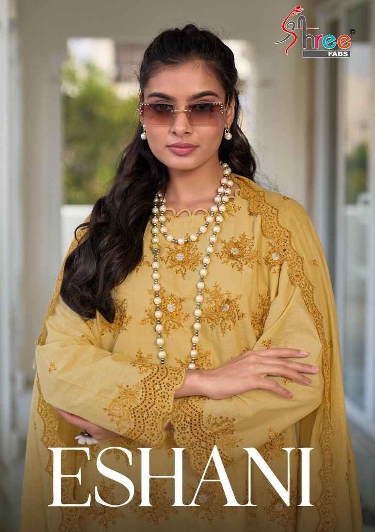 Shree Fabs Eshani Camric Cotton Dress Material 4 pcs Catalogue
