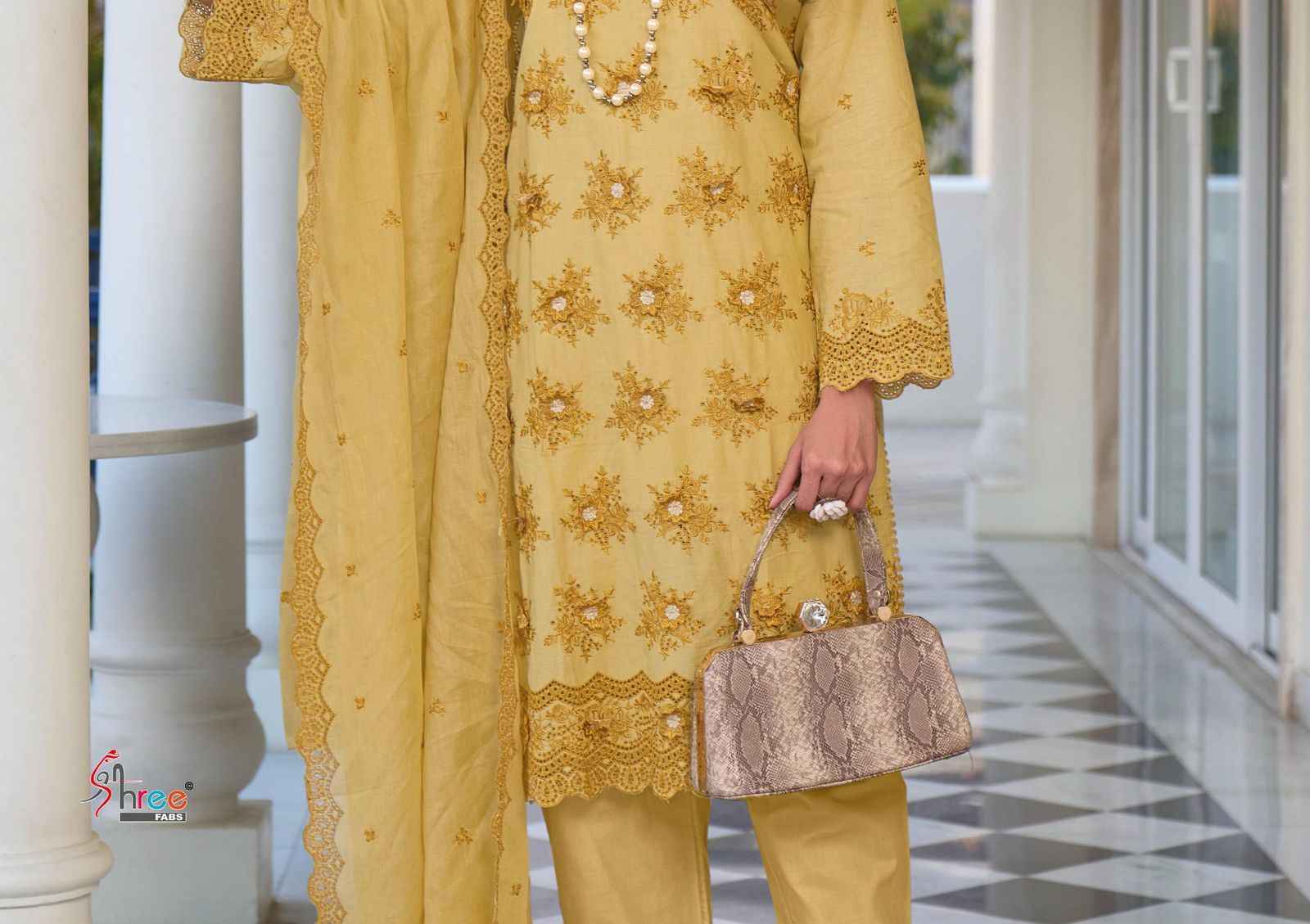 Shree Fabs Eshani Camric Cotton Dress Material 4 pcs Catalogue