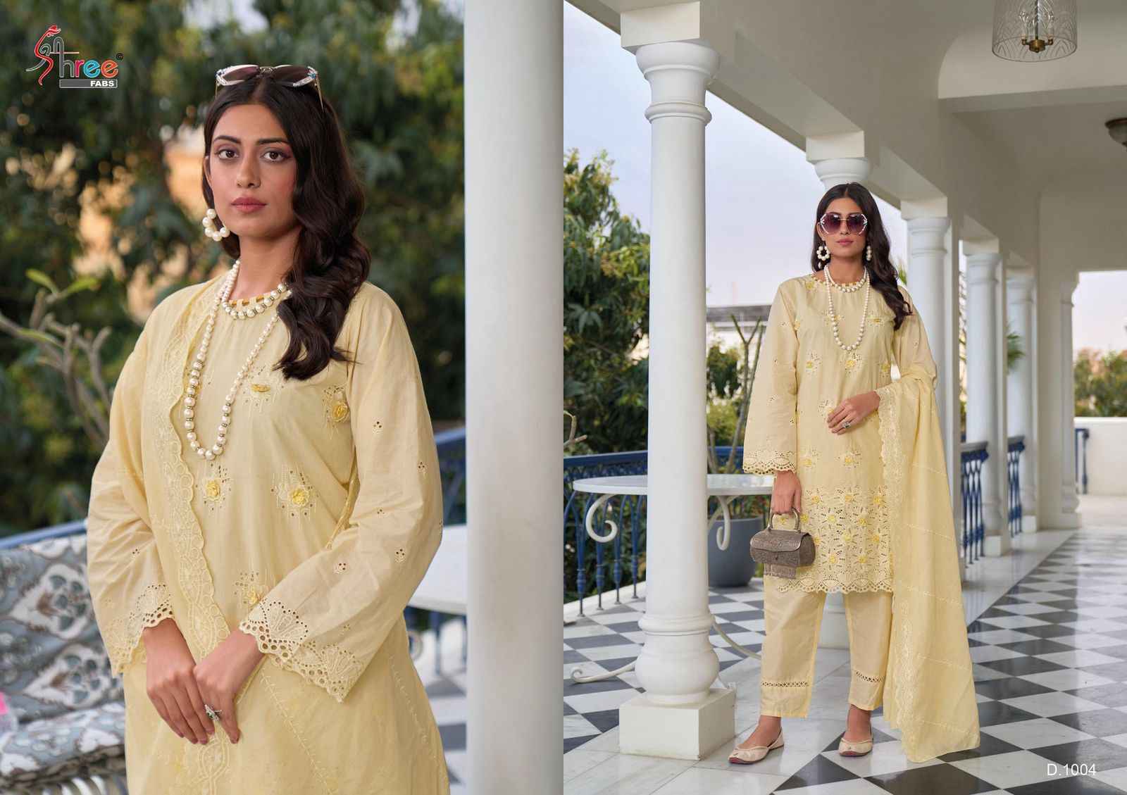 Shree Fabs Eshani Camric Cotton Dress Material 4 pcs Catalogue