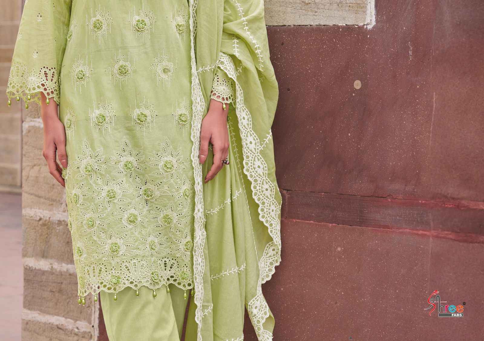 Shree Fabs Eshani Camric Cotton Dress Material 4 pcs Catalogue