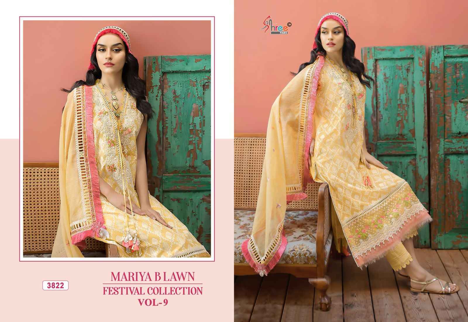 Shree Fabs Mariya B Lawn Festival Collection Vol 9 Cotton Dress Material 6 pcs Catalogue