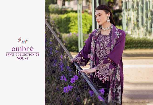 Shree Fabs Ombre 25 Vol-4 Cotton Dress Material (7 pcs Catalogue)