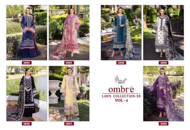 Shree Fabs Ombre 25 Vol-4 Cotton Dress Material (7 pcs Catalogue)