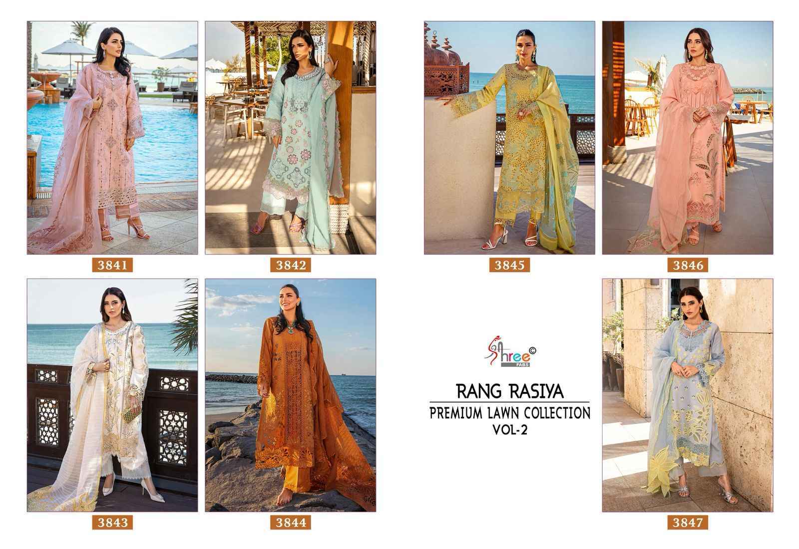 Shree Fabs Rang Rasiya Vol-2 Cotton Dress Material (7 pcs Catalogue)