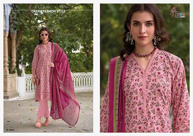 Shree Fabs Sada Bahar Cotton Dress Material 5 pcs Catalogue
