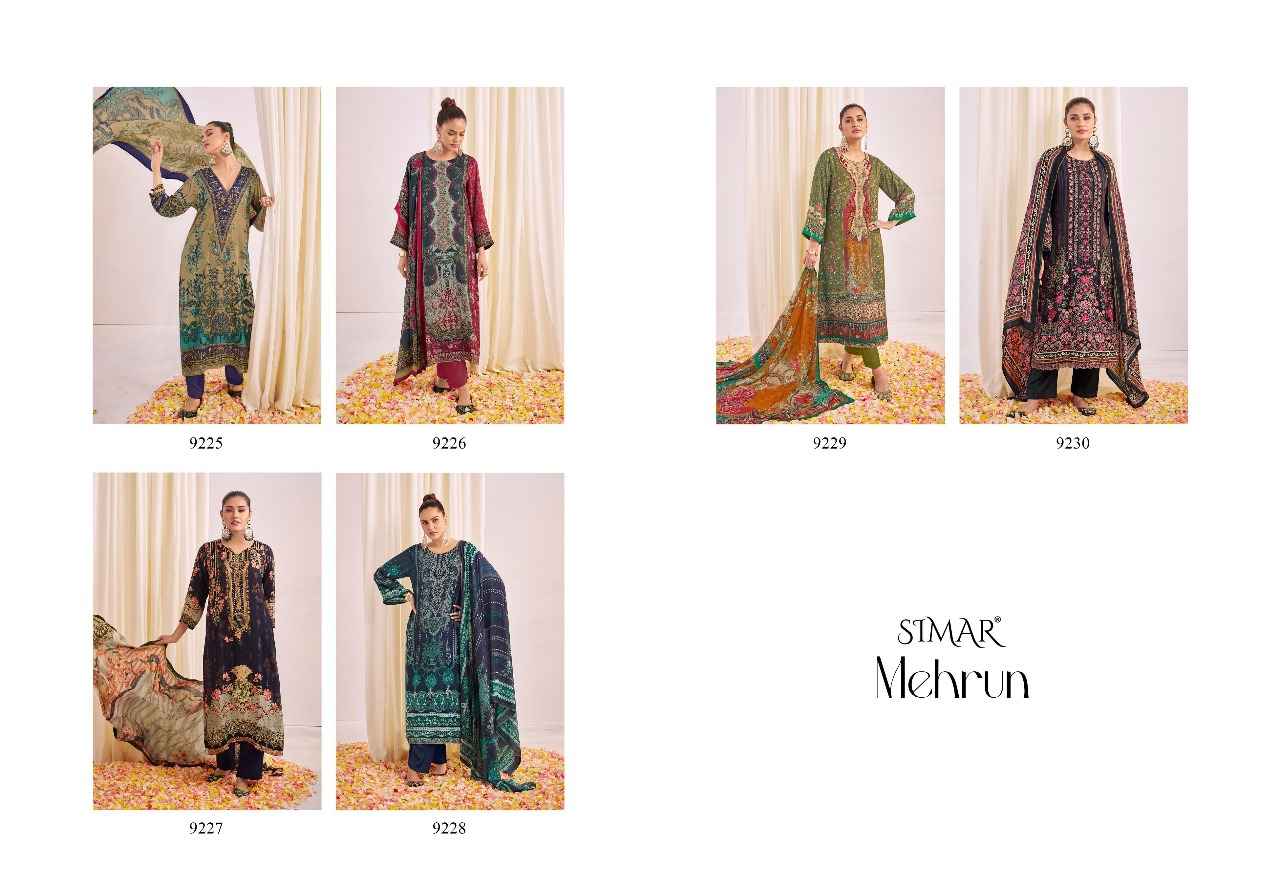 Simar Mehrun Viscouse Musline Dress Material 6 pcs Catalogue
