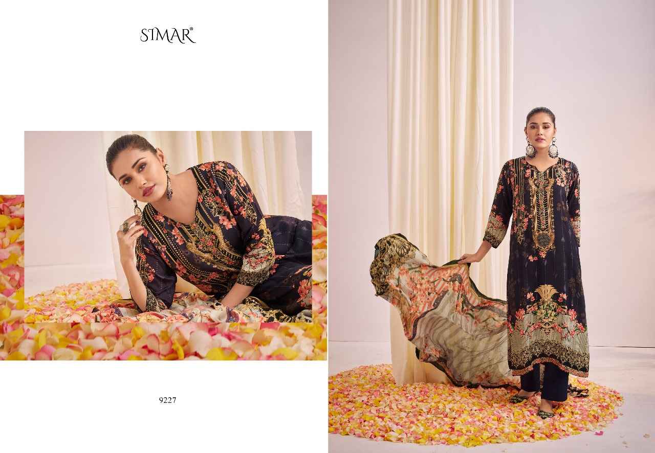 Simar Mehrun Viscouse Musline Dress Material 6 pcs Catalogue