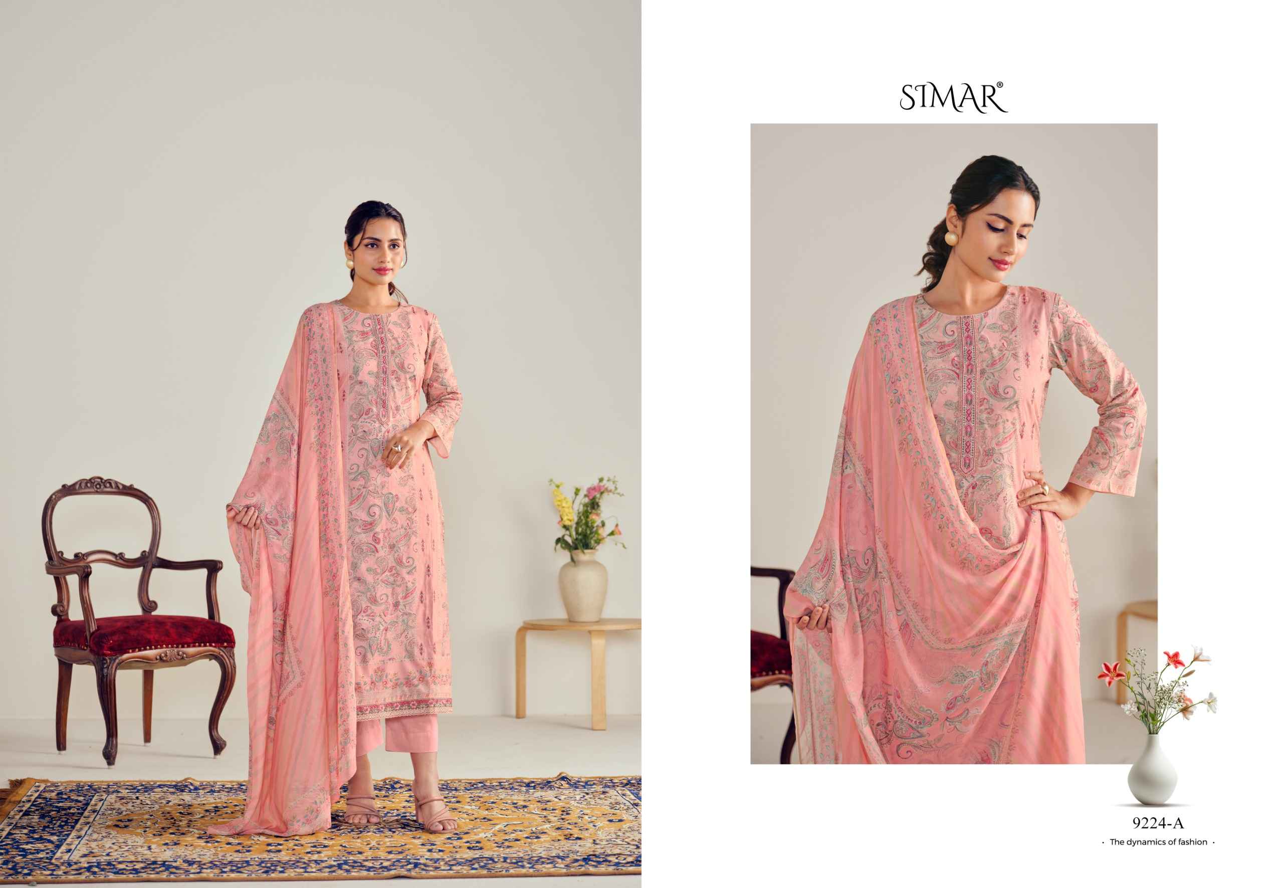 Simar Pehnava Lawn Cotton Dress Material 4 pcs Catalogue
