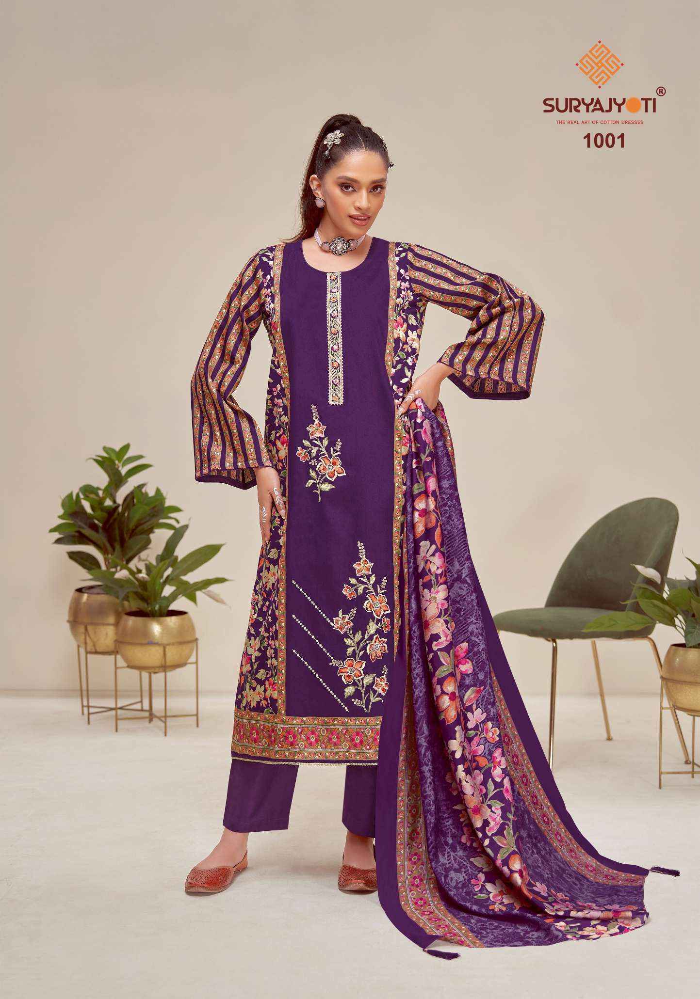 Suryajyoti Kaamini Vol-1 Jam Satin Dress Material (6 pcs Catalogue)