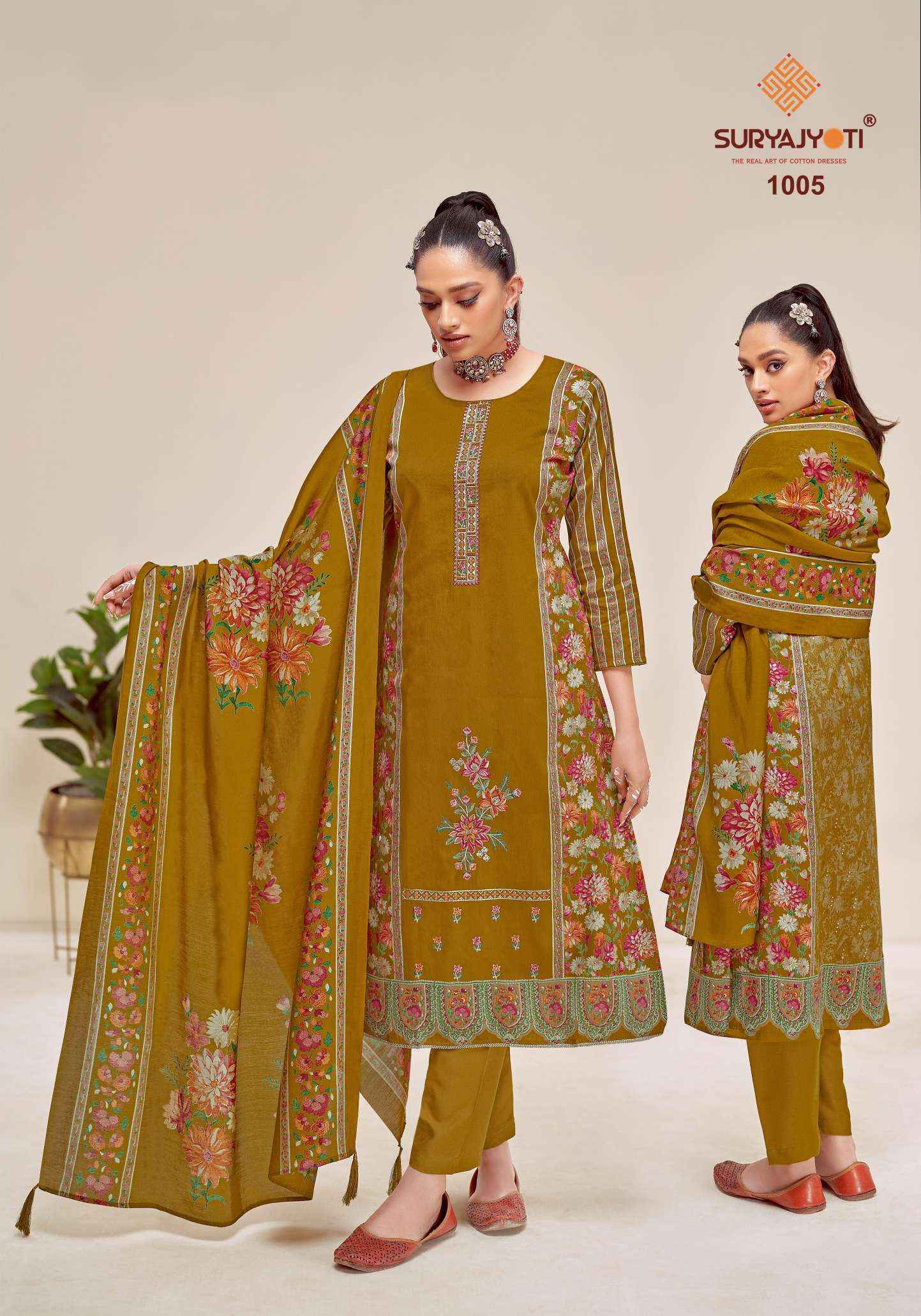 Suryajyoti Kaamini Vol-1 Jam Satin Dress Material (6 pcs Catalogue)