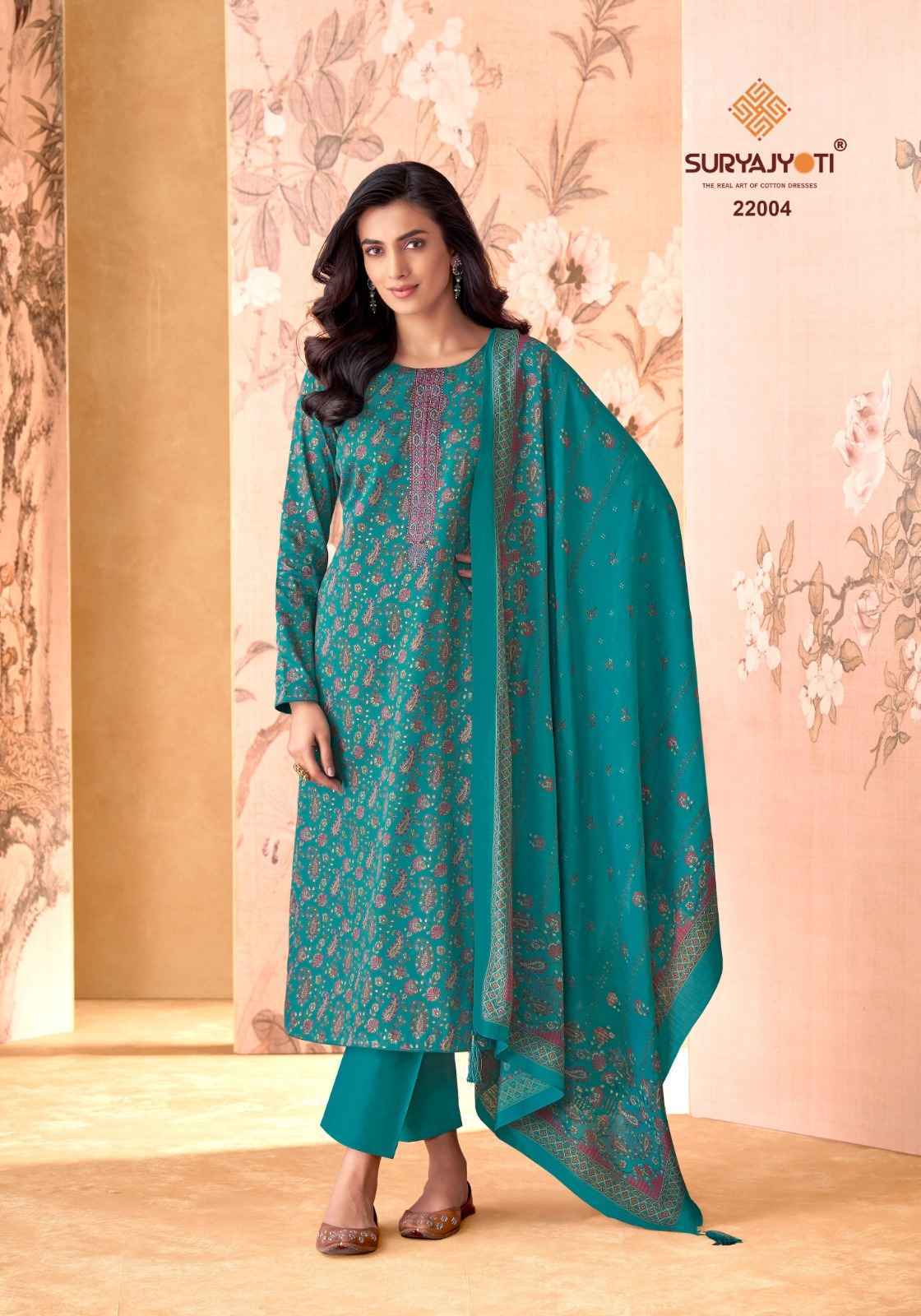 Suryajyoti Kalki Vol 22 Jam Satin Dress Material 8 Pc Catalouge