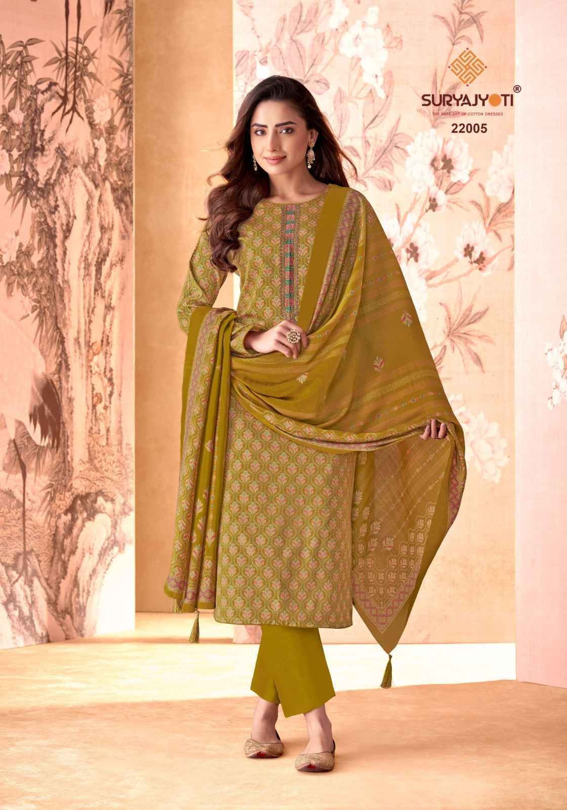 Suryajyoti Kalki Vol 22 Jam Satin Dress Material 8 Pc Catalouge