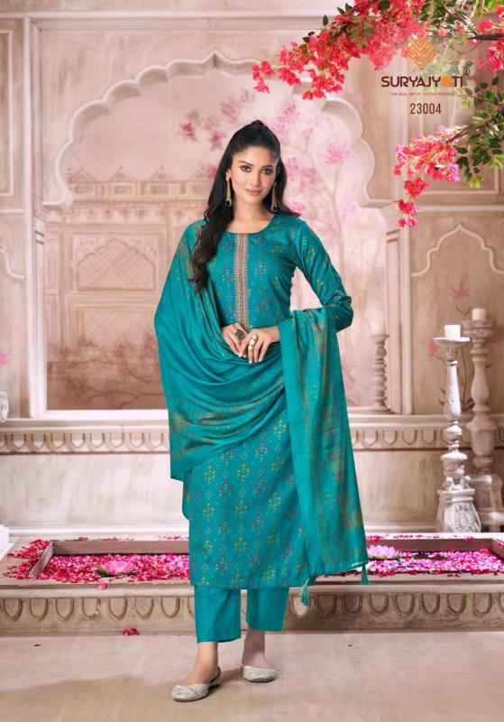 Suryajyoti Kalki Vol 23 Jam Satin Dress Material 8 Pc Catalouge