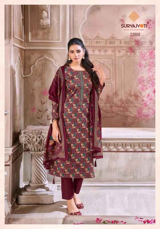 Suryajyoti Kalki Vol 23 Jam Satin Dress Material 8 Pc Catalouge