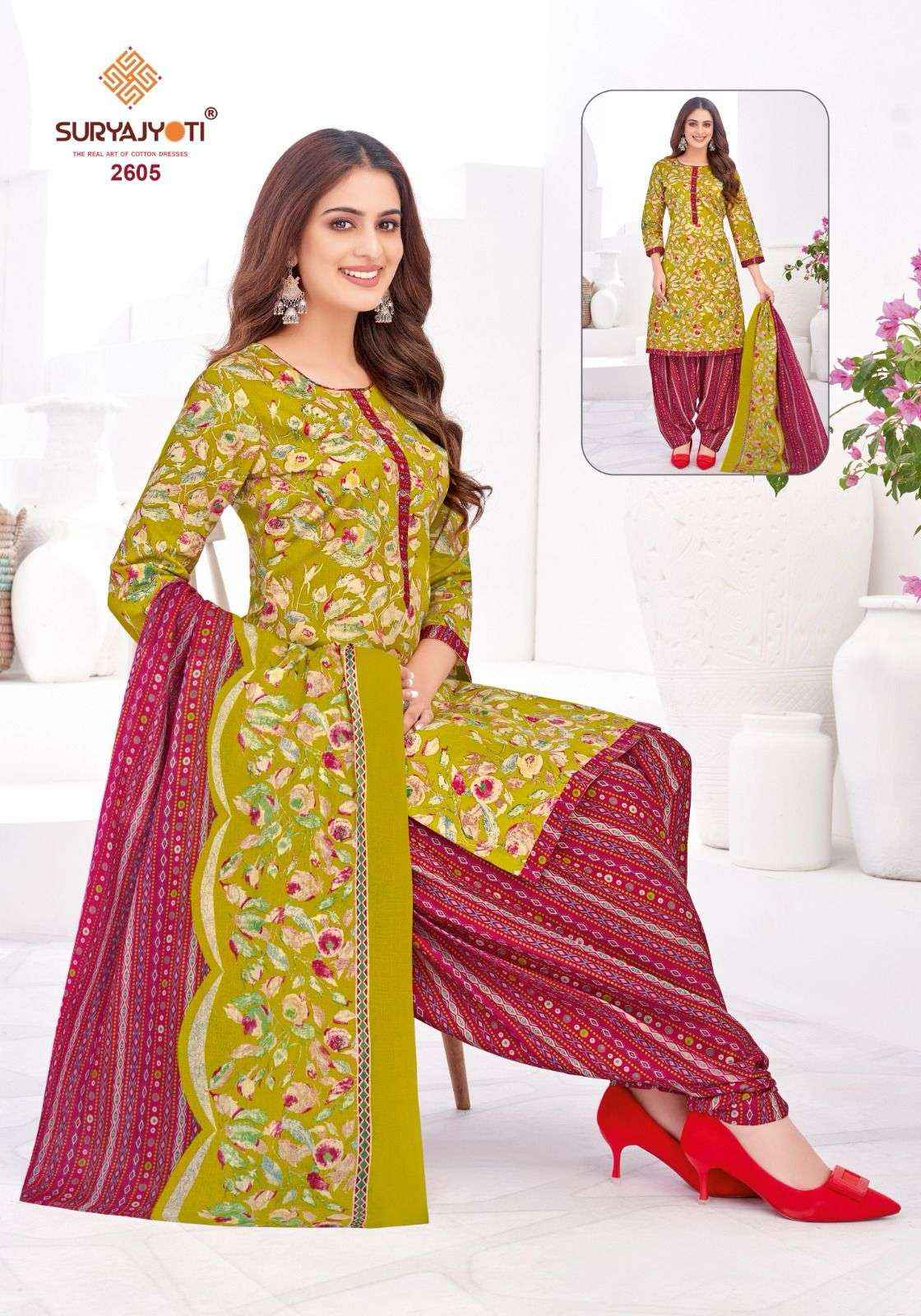 Suryajyoti Patiala Kudi Vol 26 Cotton Dress Material 10 pcs Catalogue