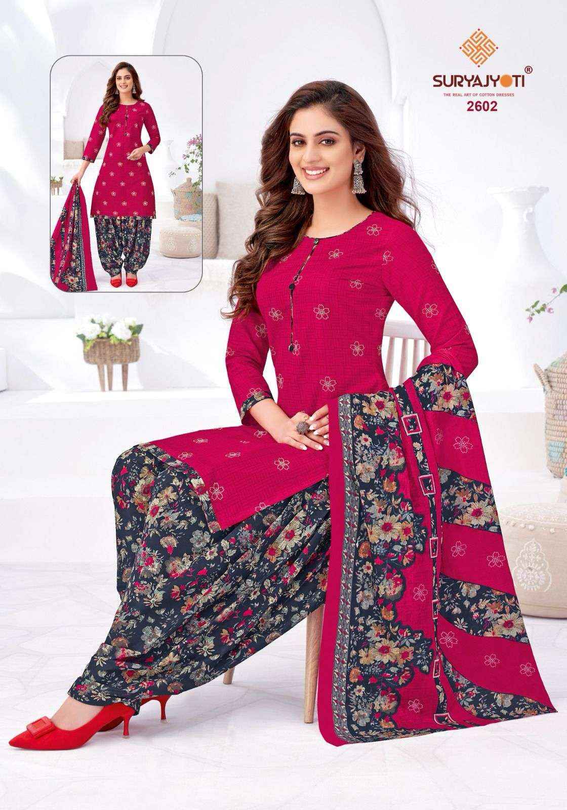 Suryajyoti Patiala Kudi Vol 26 Cotton Dress Material 10 pcs Catalogue