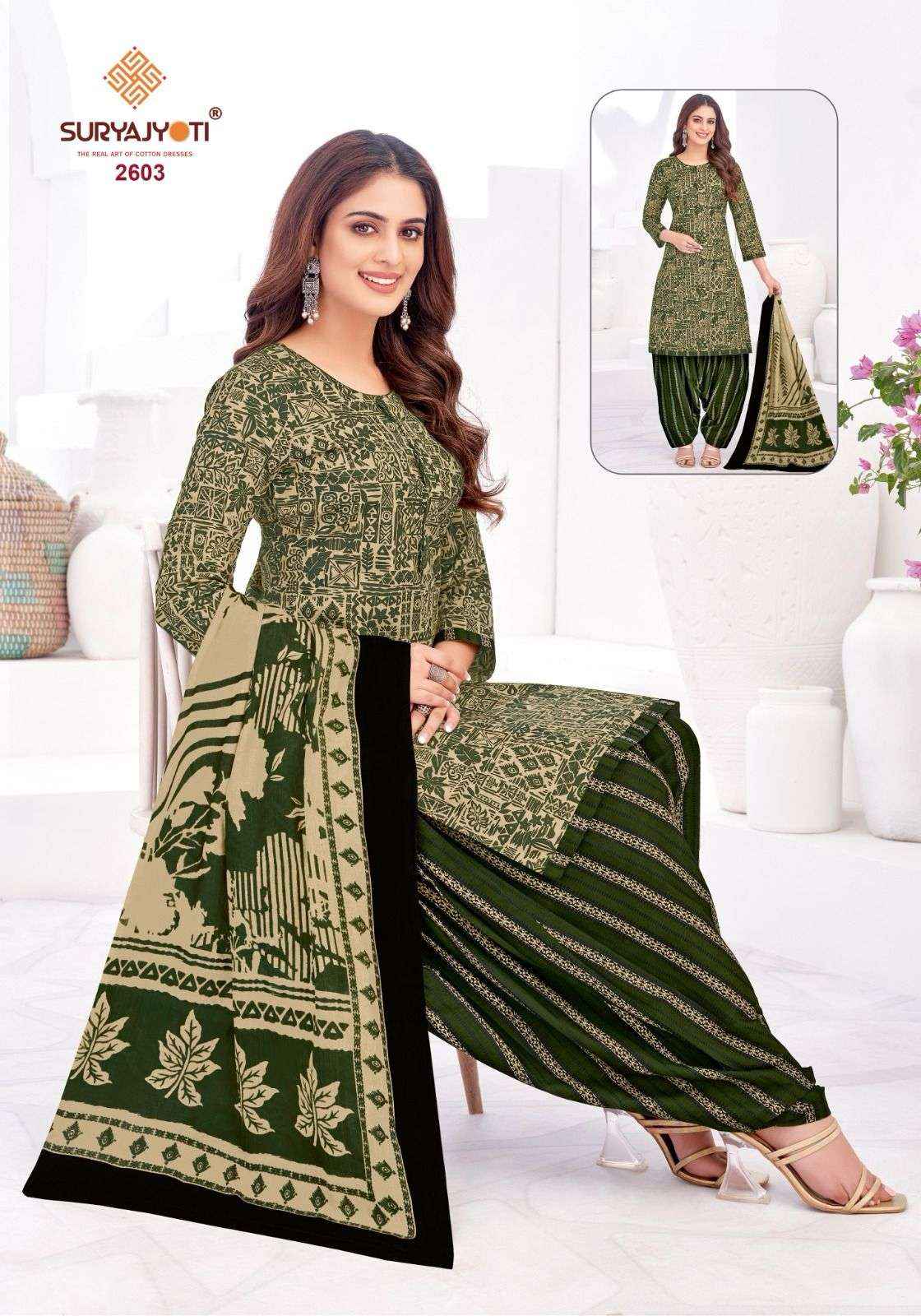 Suryajyoti Patiala Kudi Vol 26 Cotton Dress Material 10 pcs Catalogue