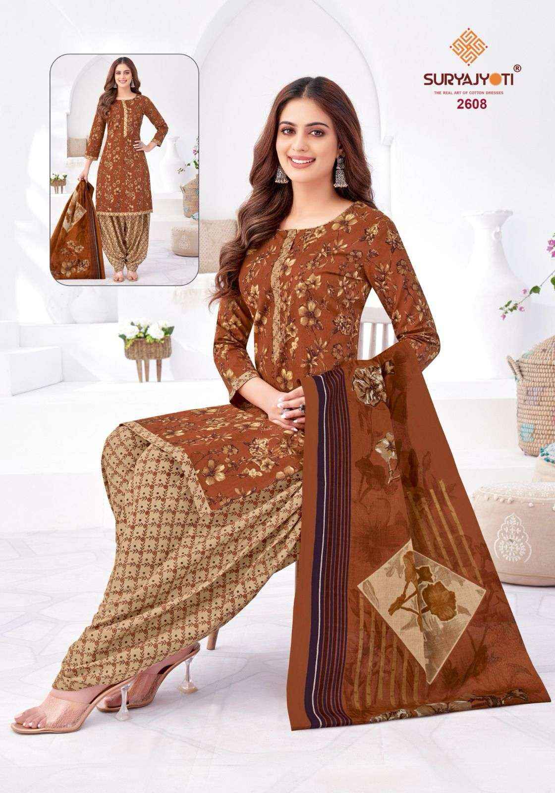 Suryajyoti Patiala Kudi Vol 26 Cotton Dress Material 10 pcs Catalogue