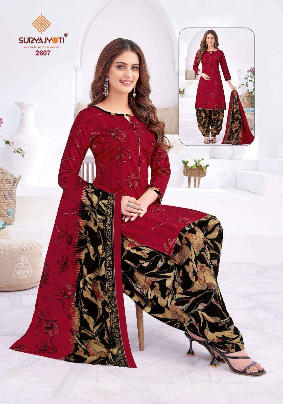Suryajyoti Patiala Kudi Vol 26 Cotton Dress Material 10 pcs Catalogue