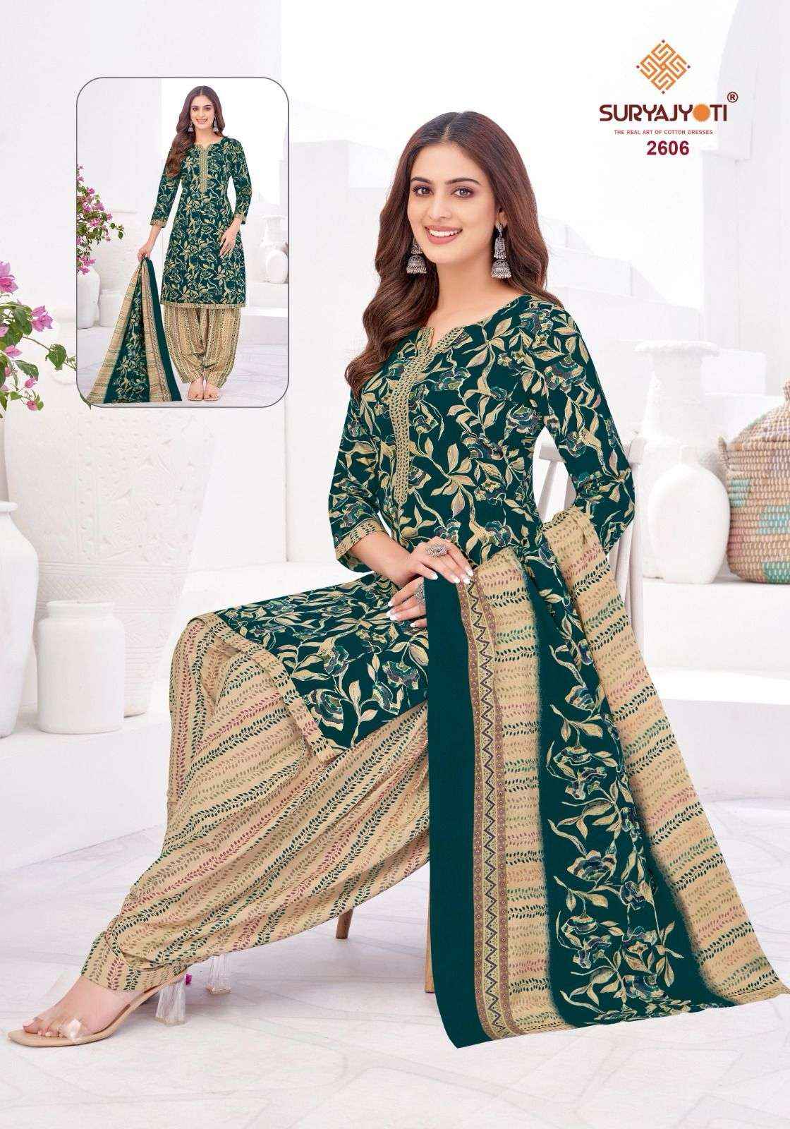 Suryajyoti Patiala Kudi Vol 26 Cotton Dress Material 10 pcs Catalogue