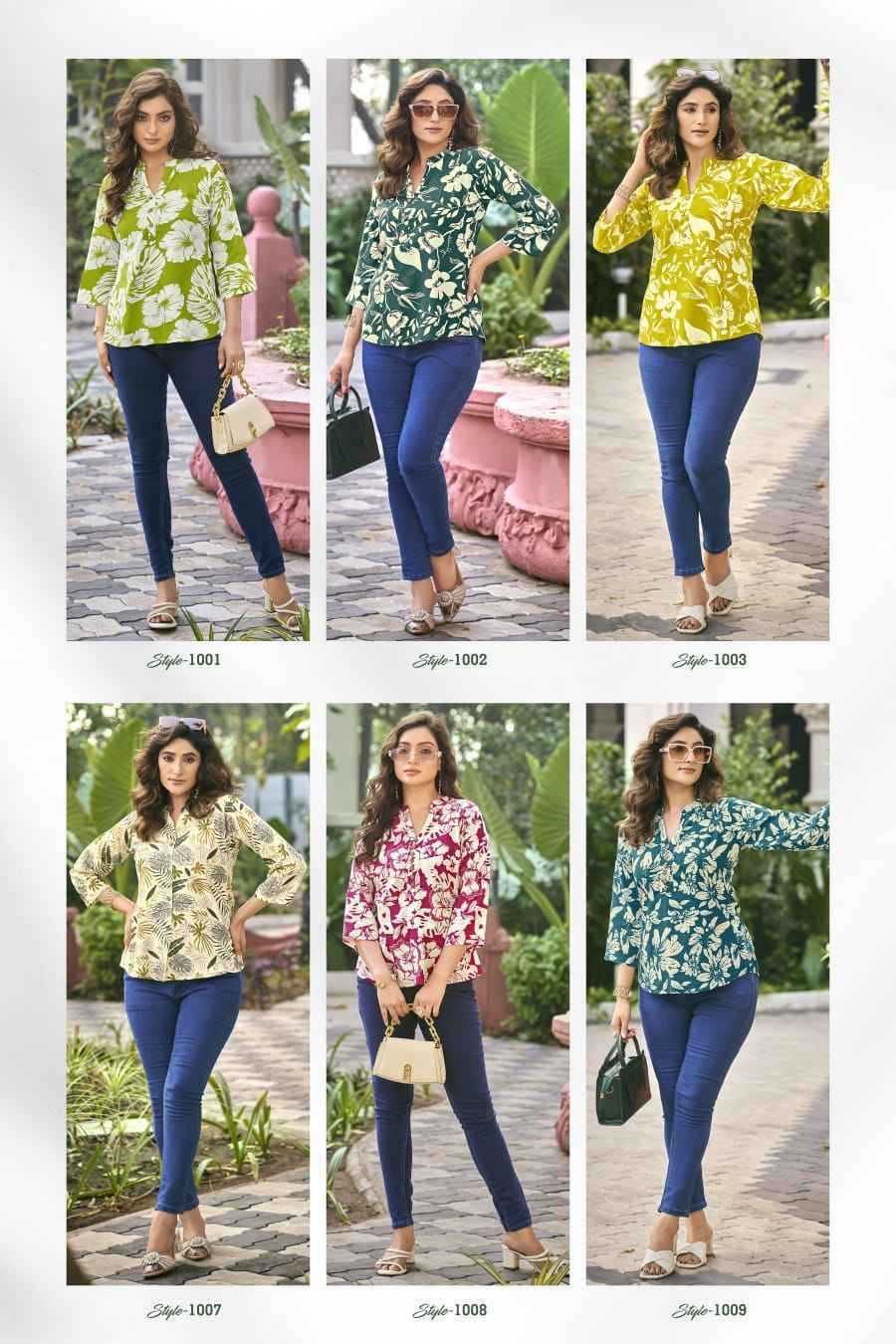 Tips & Tops Baby Vol-6 Short Rayon Kurti (9 pcs Catalogue)