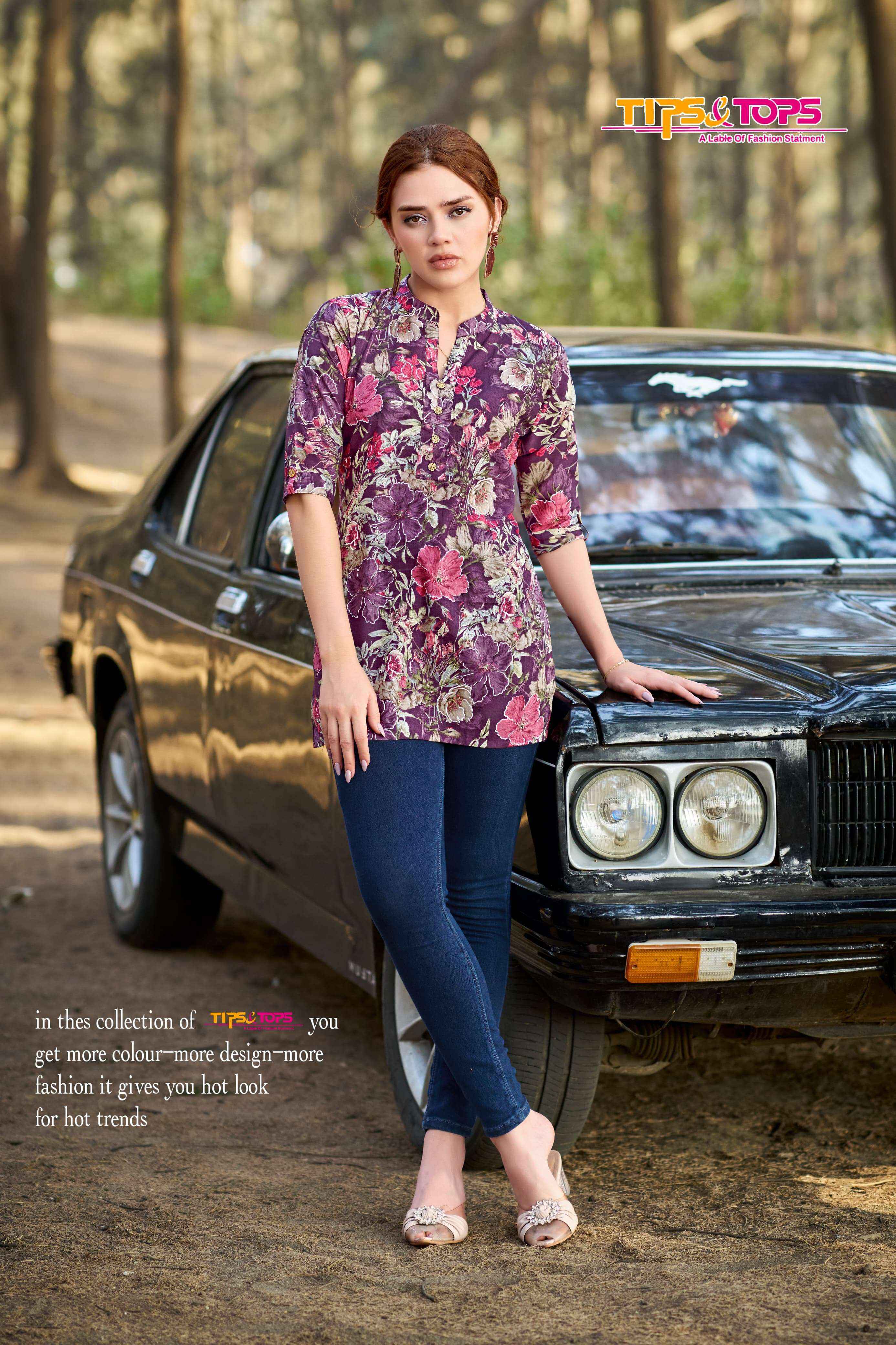Tips & Tops Cotton Shorties Vol-7 Cotton Kurti (8 pcs Catalogue)