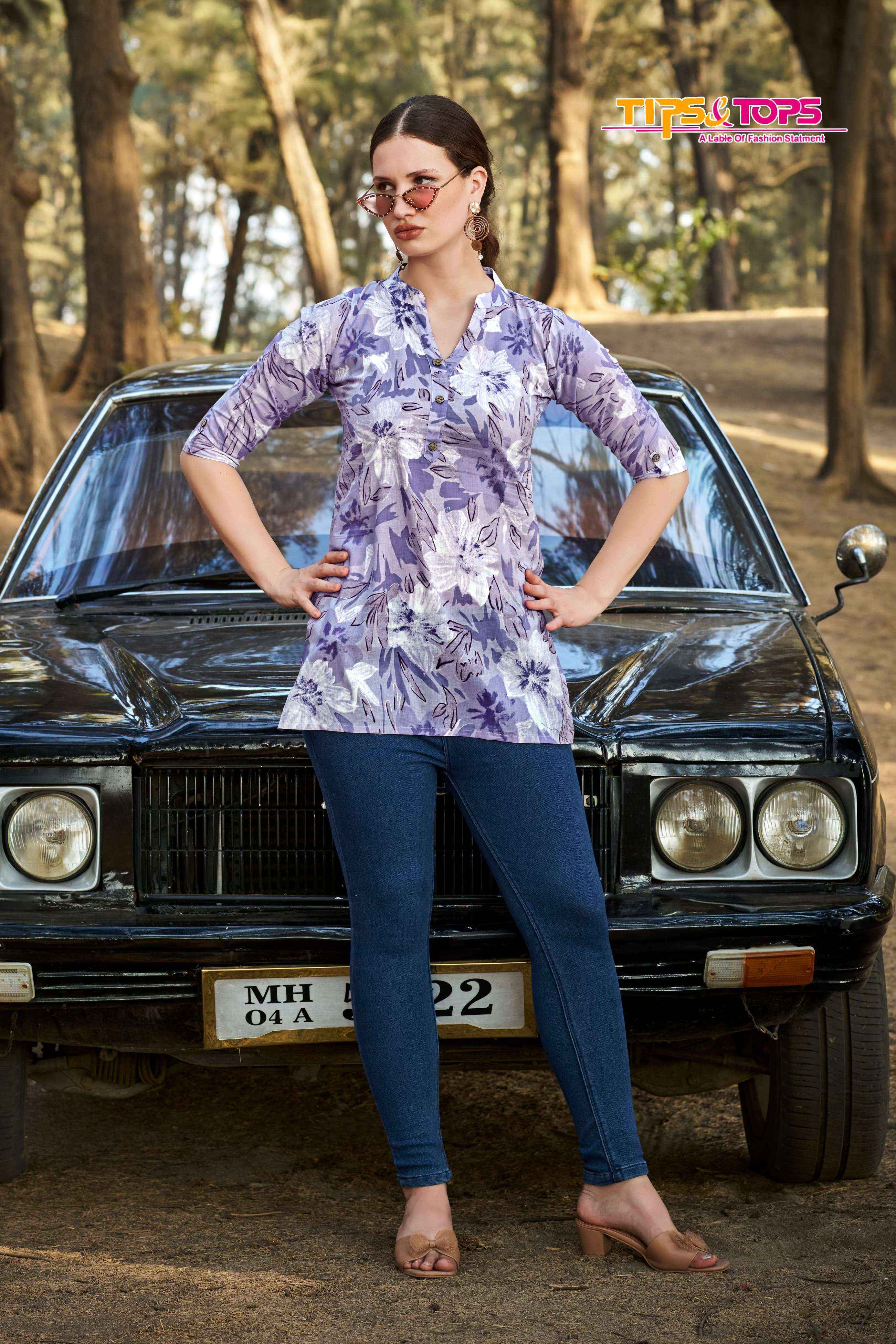 Tips & Tops Cotton Shorties Vol-7 Cotton Kurti (8 pcs Catalogue)