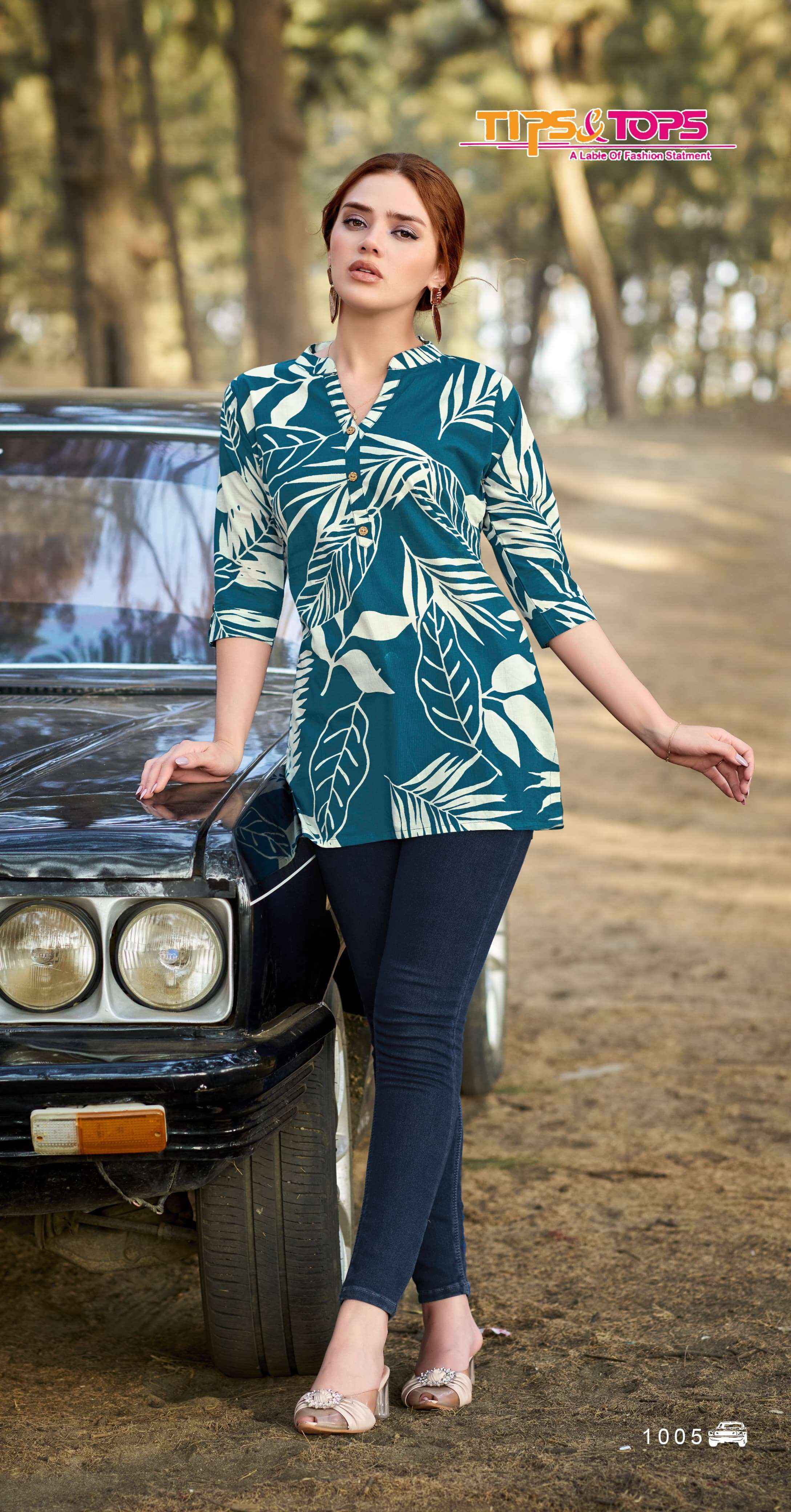 Tips & Tops Cotton Shorties Vol-7 Cotton Kurti (8 pcs Catalogue)