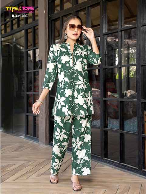 Tips & Tops Fashion Beats Vol 9 Reyon Co ord Set 6 pcs Catalogue