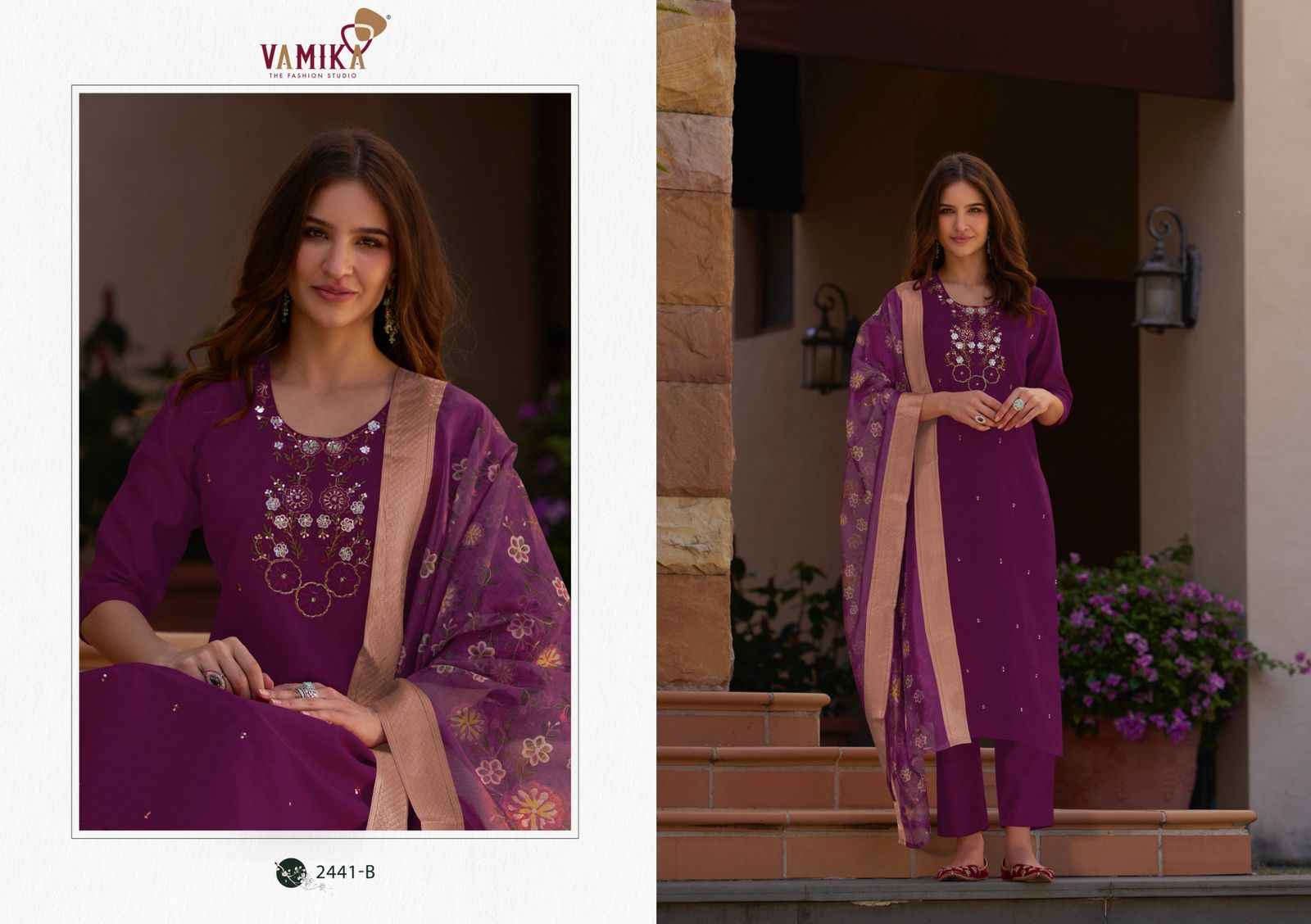 Vamika Jannat Vol 1 Viscos Vertican Silk Kurti Combo 4 pcs Catalogue