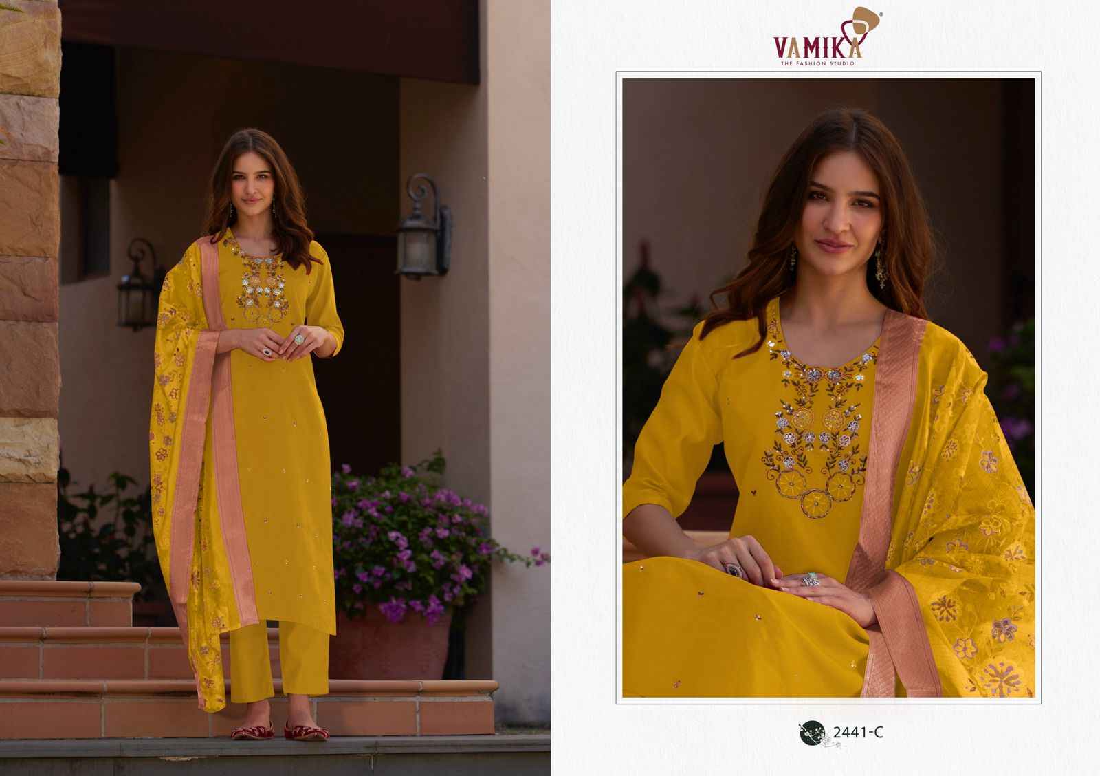 Vamika Jannat Vol 1 Viscos Vertican Silk Kurti Combo 4 pcs Catalogue