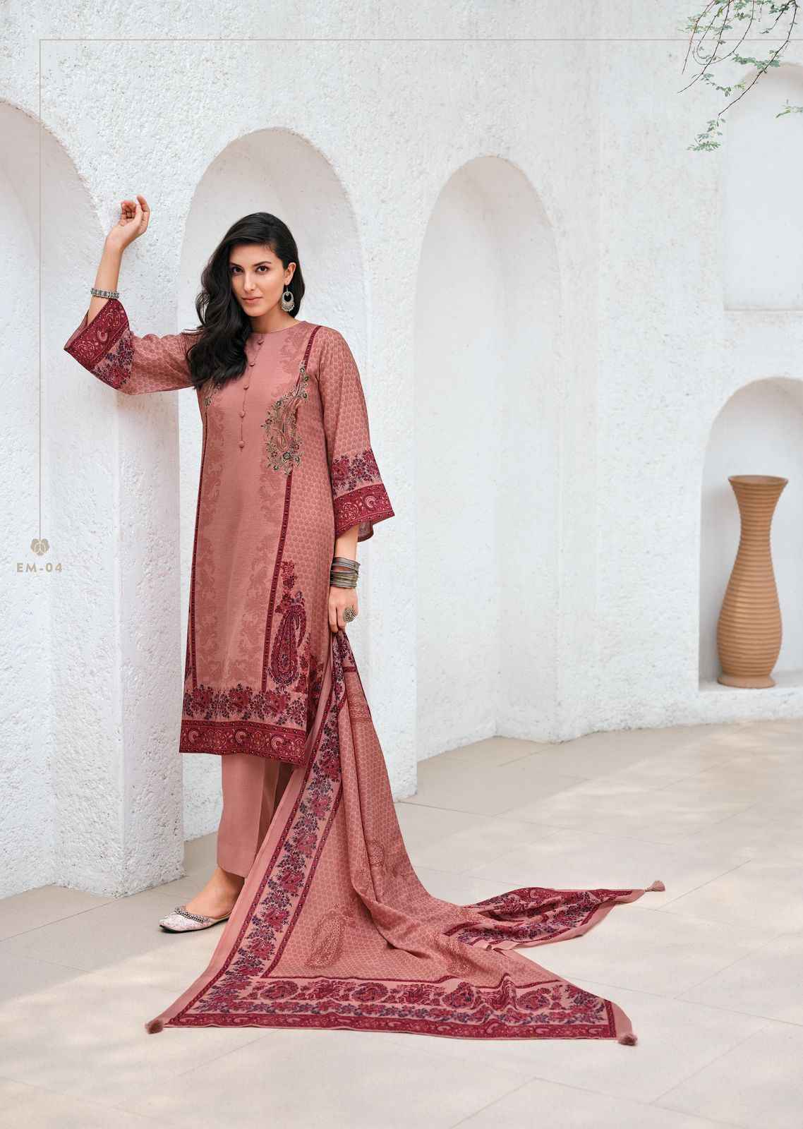 Varsha Ember Excel Cotton Dress Material 4 pcs Catalogue