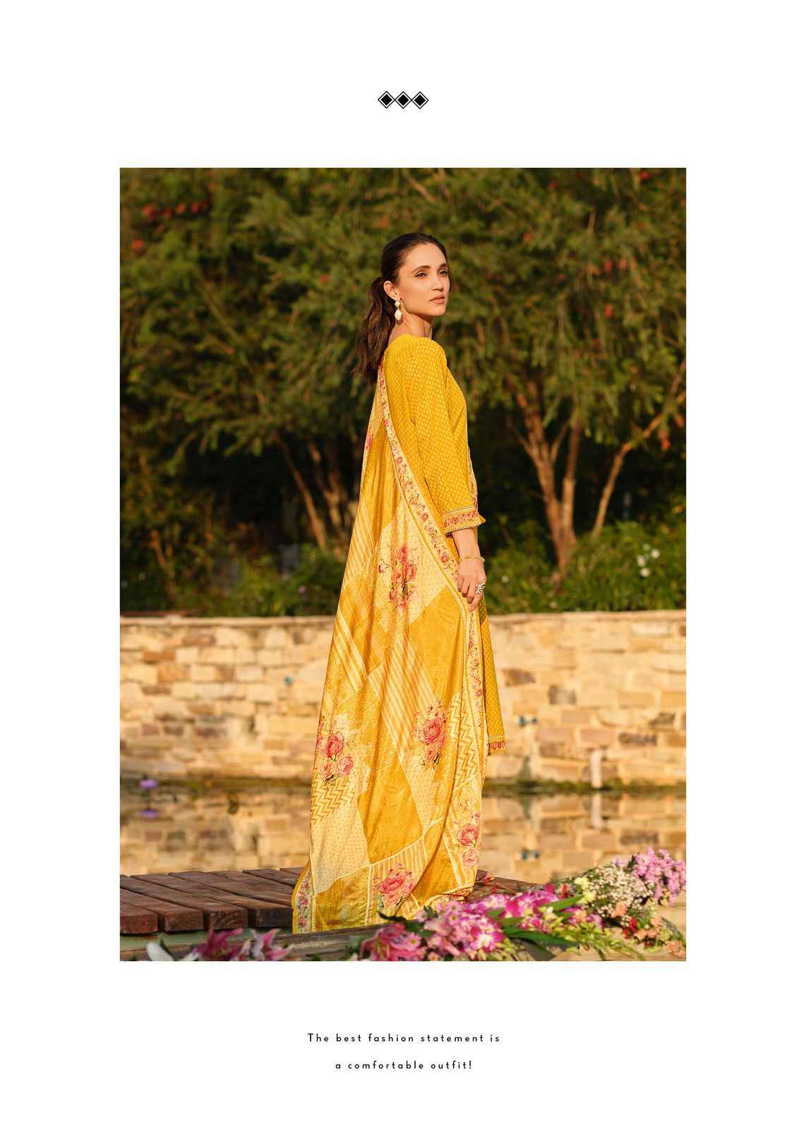 Varsha Feather Linen Cotton Dress Material 3 pcs Catalogue