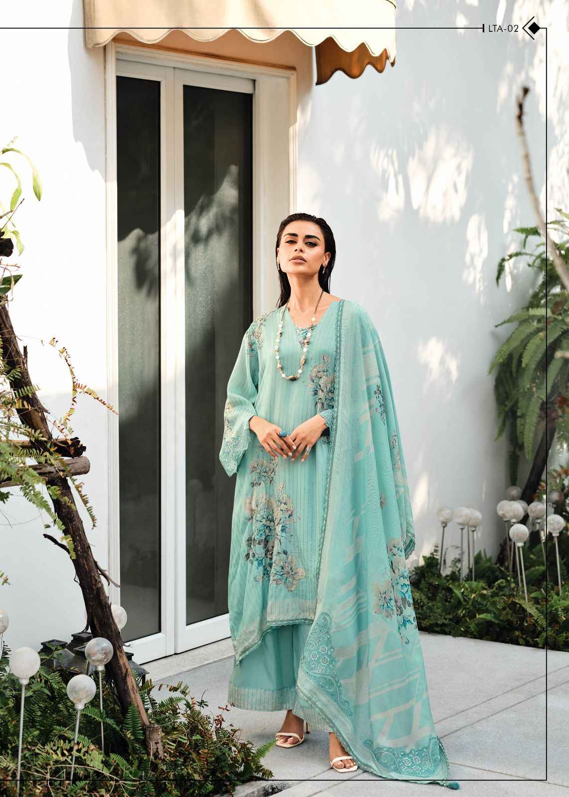 Varsha Love is in the air Viscouse Musline Dress Material 6 pcs Catalogue